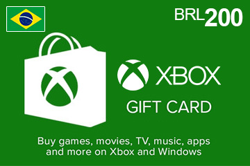 Cartão-presente Xbox Live 200 BRL